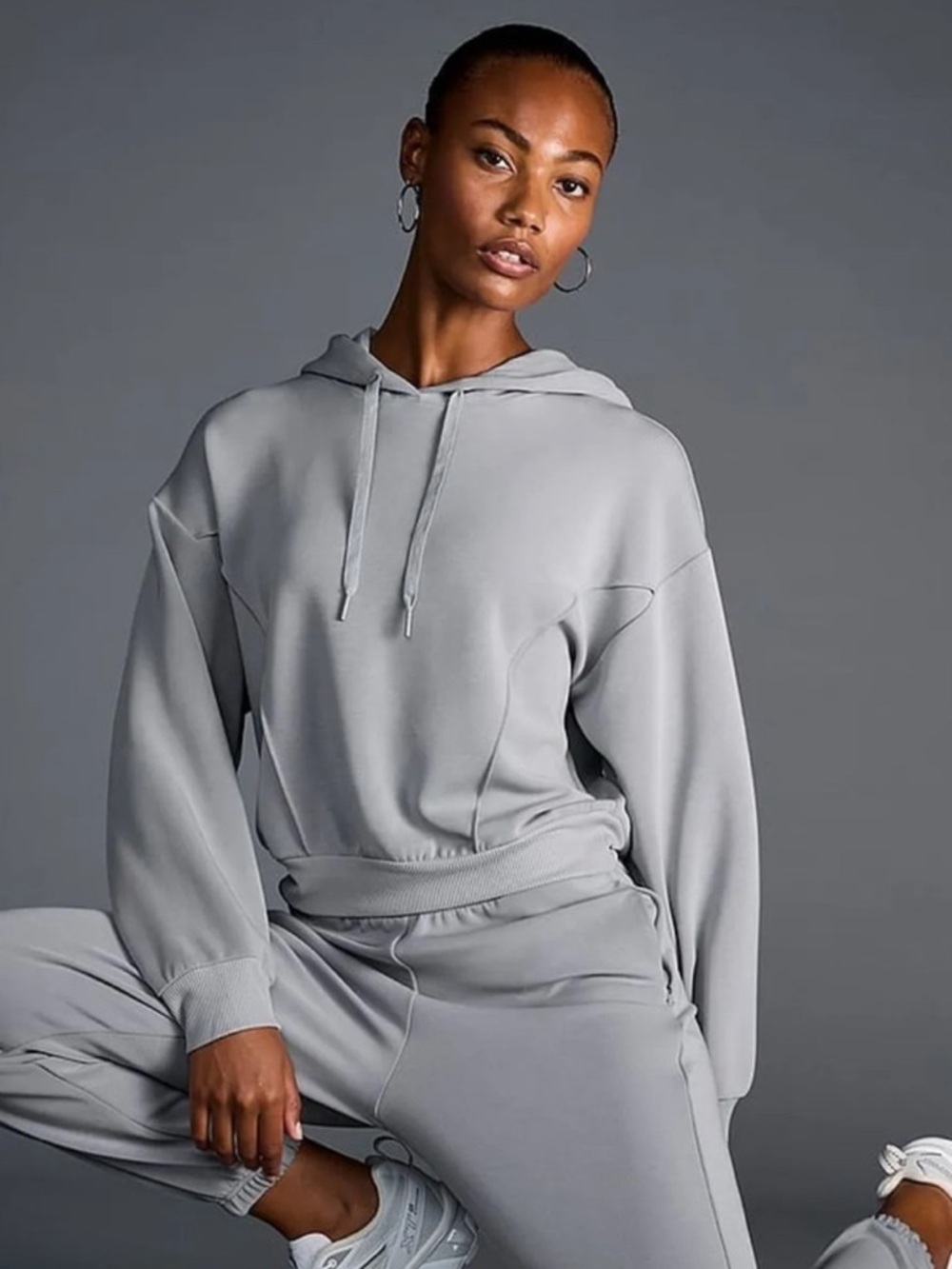 VSX Featherweight Sterling Gray Hooded Sweatshirt & Wide Leg Pant Set